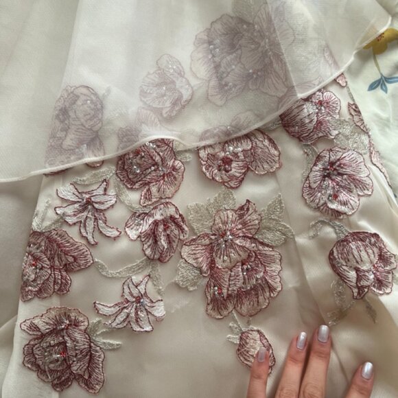 AMAZING SPRING Maggie Sottero Wedding Gown Ivory Strapless dress vintage beaded - Picture 7 of 13